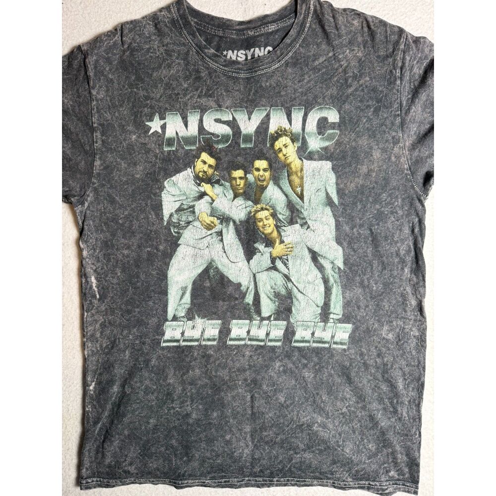 NSYNC Vintage Black Pepper Tee T-shirt Women's Size S/M